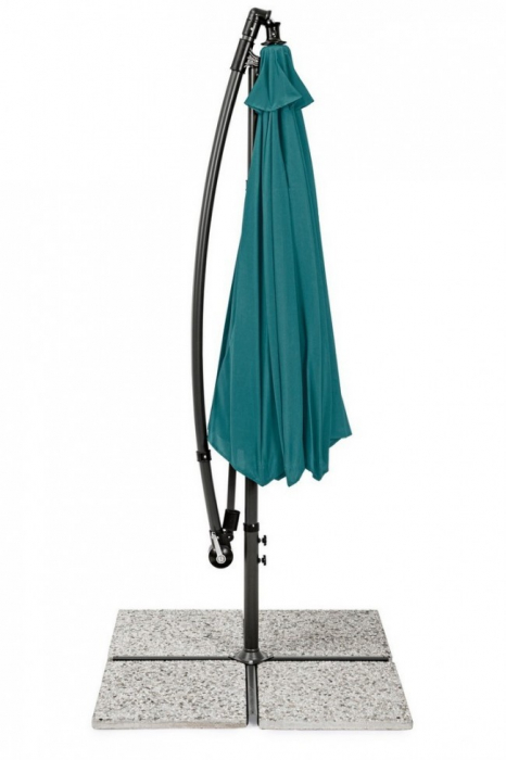 Umbrela Texas, Metal, Albastru, 300x260 cm  [2]