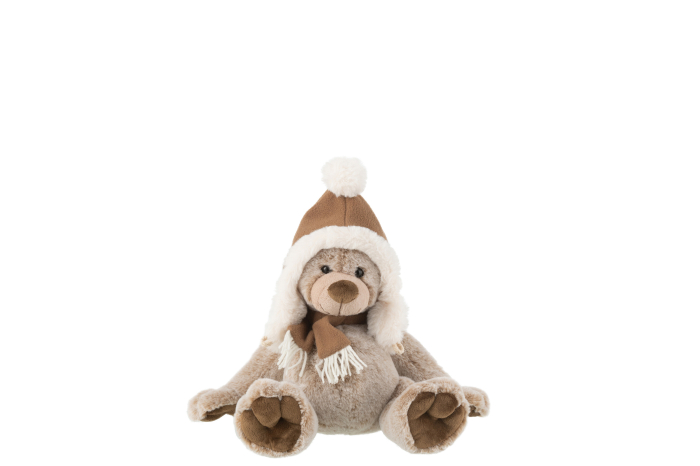 Ursulet de plus din poliester, maro S | L 32X l 21X H 30 cm [1]