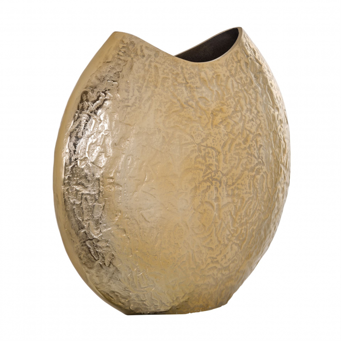 Vaza Juun, Aluminiu, Auriu, 40x46x11.5 cm