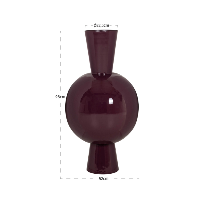 Vase Avine burgundy [2]