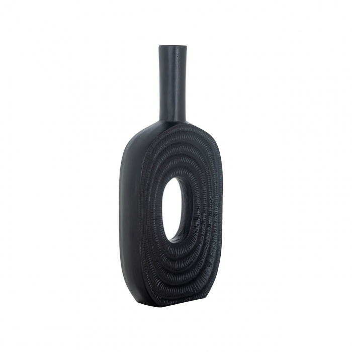 Vaza Emar, Aluminiu, Negru, 41x18.5x6 cm [2]