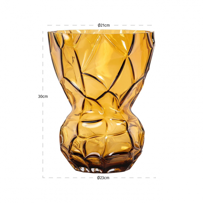 Vază Mason mare (Chihlimbar), Dims: 30.0 x 24.0 x 24.0 cm [2]