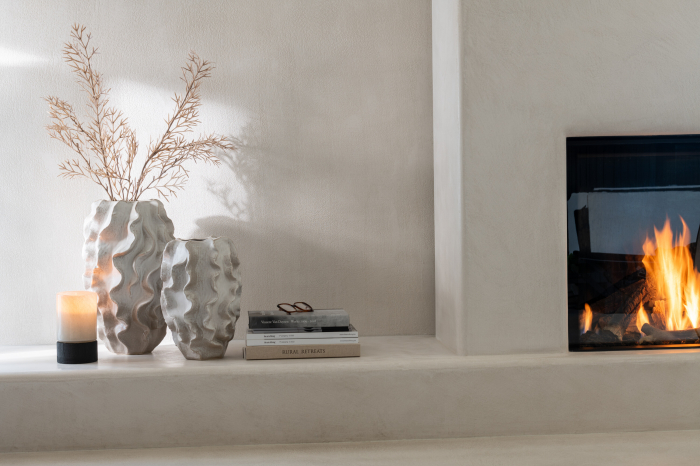 Vază, Abstract Waves Argilă Bej M, L 33| W 33| H 48 cm [5]