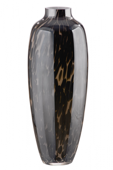 Vaza Afrika, Sticla, Negru, 52.5x21 cm