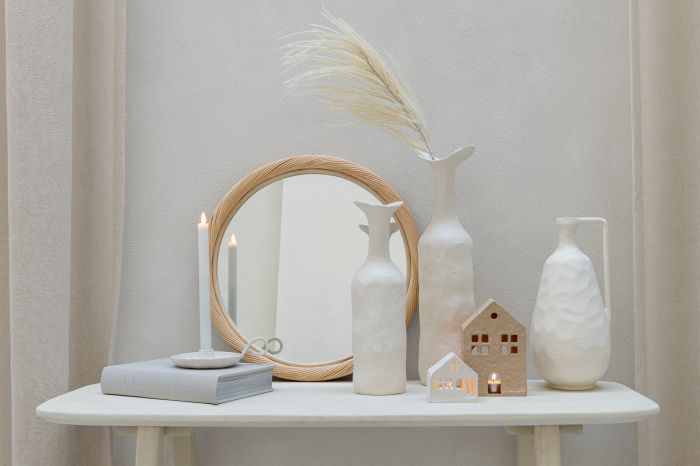 Vază, Agra Aluminiu, Alb S, L 11.5| W 11.5| H 39 cm [3]