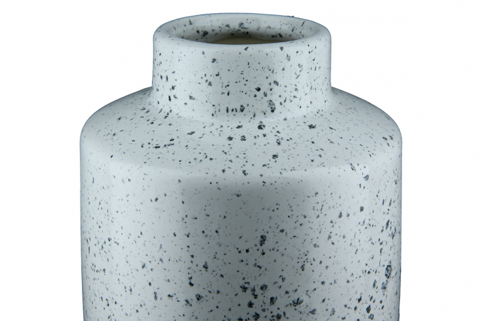 Vaza Algarve, Ceramica, Alb/Argintiu, 12.5x19.5x12.5 cm [2]