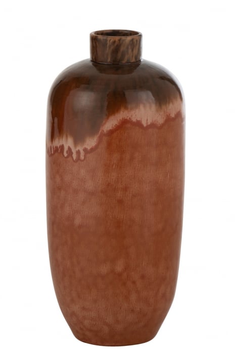 Vaza Aline, Ceramica, Rosu, 23x23x50 cm
