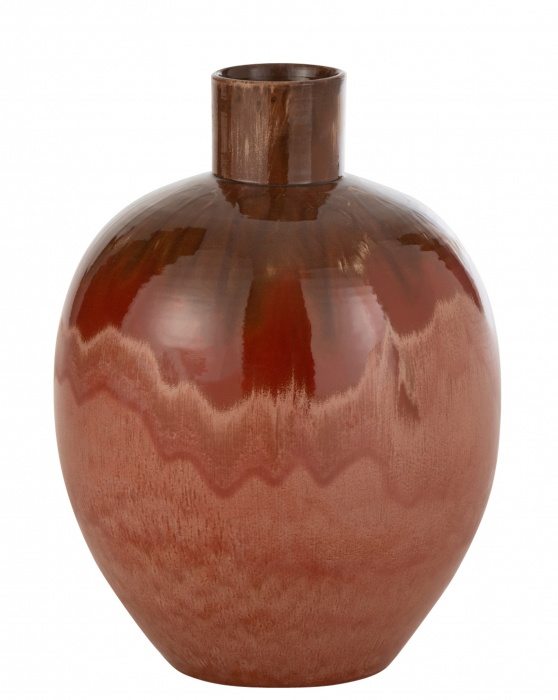 Vaza Aline, Ceramica, Rosu, 31x31x45 cm