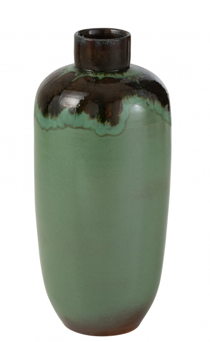 Vaza Aline, Ceramica, Verde, 8x22x50 cm