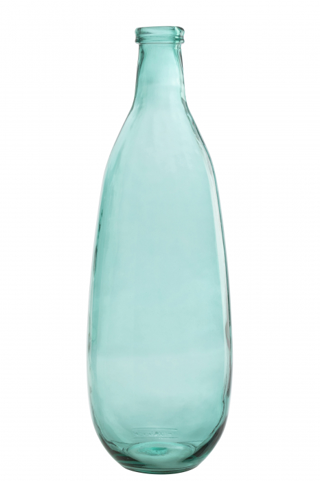 Vaza Aqua, Sticla, Albastru, 25x25x74.5 cm