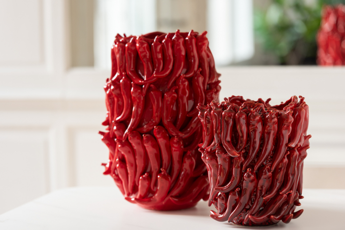 Vază, Ardei Porțelan, Roșu XL, L 34| W 33.5| H 45 cm [3]