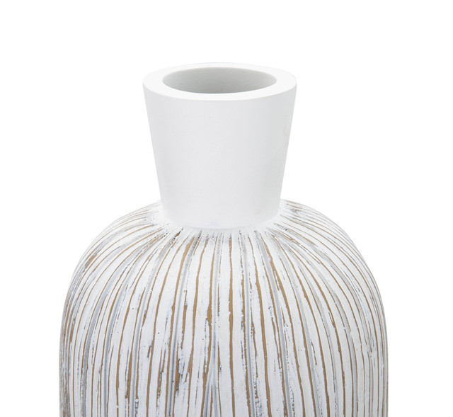 Vaza Atene, Rasina, Alb, 60x15x15 cm [3]