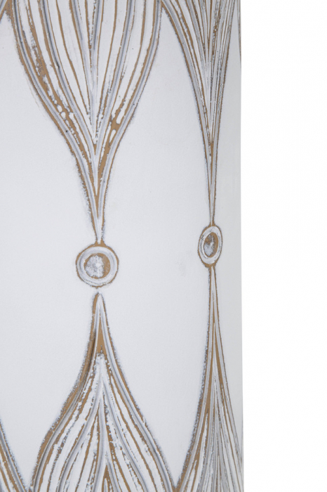 Vaza Atene, Rasina, Alb, 60x15x15 cm [4]