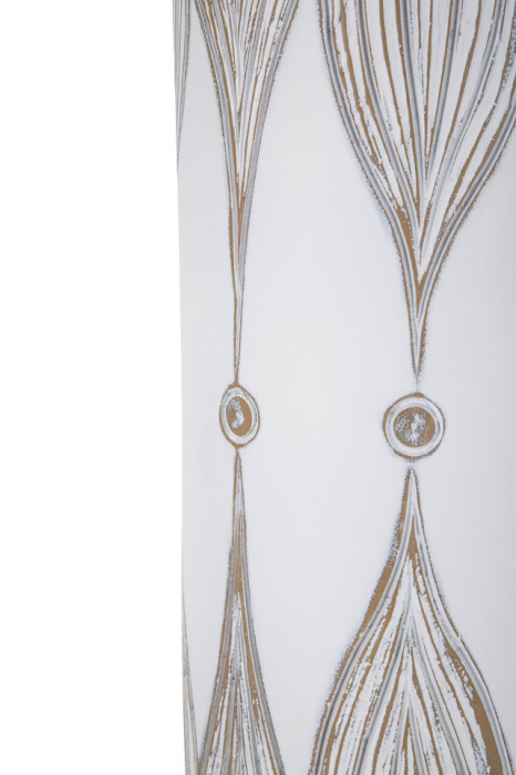 Vaza Atene, Rasina, Alb, 74x15.5x15.5 cm [4]