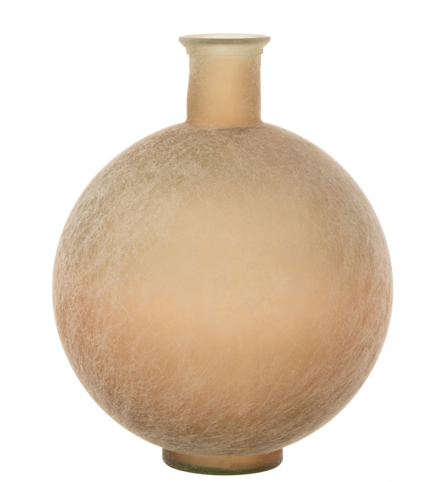 Vaza Ball, Sticla, Bej, 35x35x43 cm
