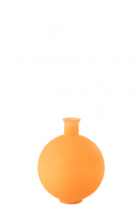 Vază, Ball Sticlă Neon Portocaliu M, L 34| W 34| H 44 cm [1]