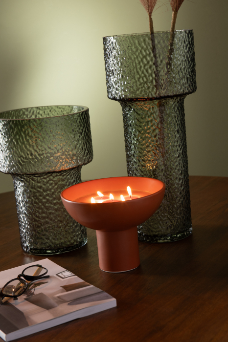 Vază, Betty Sticlă, Verde S, L 21| W 21| H 30 cm [3]