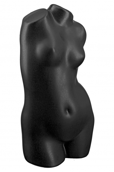 Vaza Black Lady, Ceramica, Negru, 10.5x21x9 cm [3]