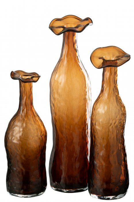 Vază, Blooming Sticlă, Maro L, L 10| W 10| H 40 cm [2]