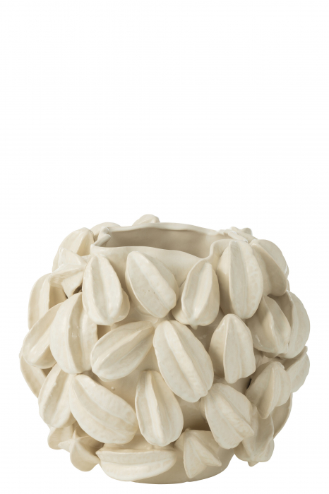 Vază, Botanica Cocoa Pod Wide Clay Bej, L 34| W 33.5| H 31 cm [1]