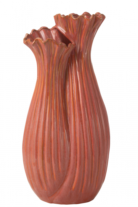 Vază, Botanica Duo Clay Copper Rose, L 25.5| W 19.5| H 53.5 cm [1]