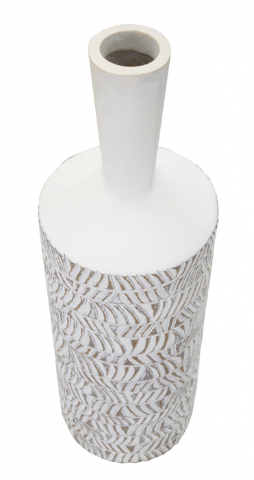 Vaza Bottle Nairobi, Rasina, Alb, 49.5x15x15 cm [3]