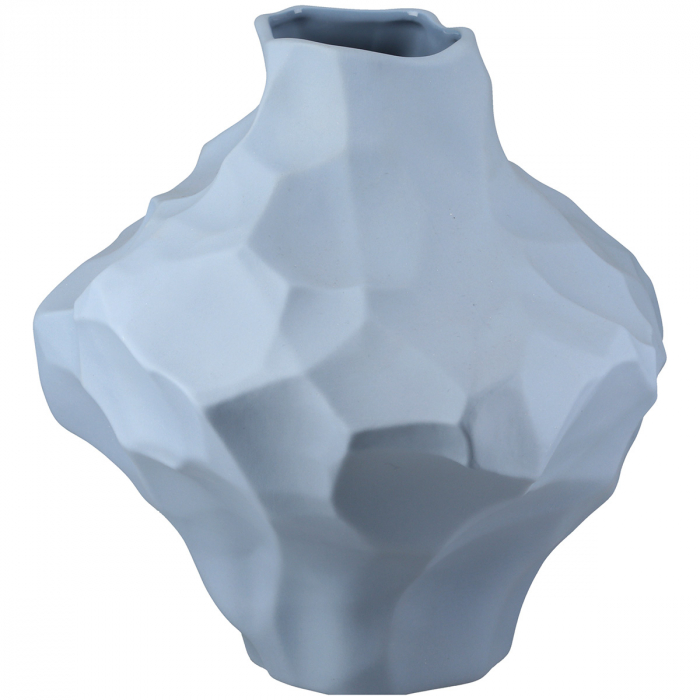 Vază, bulboasă, porțelan, albastră, PU 1, L. 20 cm, l. 24 cm, H 20 cm [2]