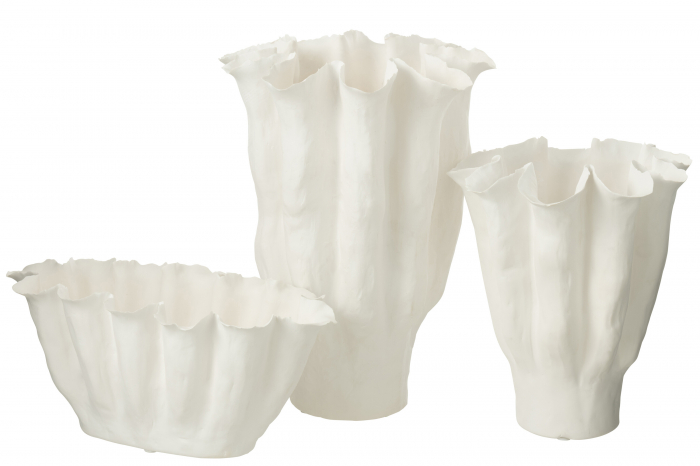 Vază, Calyx ceramică, Alb L, L 33| W 33| H 42 cm [2]