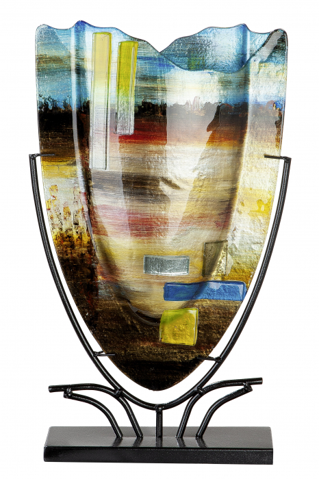 Vaza CAMPO, Sticla, Multicolor, 29x10.5x47.5 cm [2]