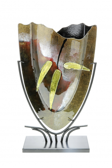 Vaza CANNETO, sticla, 29x10.5x47.5 cm