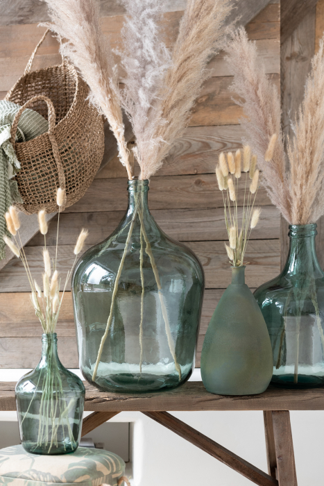 Vaza Carafe, Sticla, Verde, 37x37x56.5 cm [4]