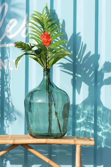 Vaza Carafe, Sticla, Verde, 37x37x56.5 cm [6]