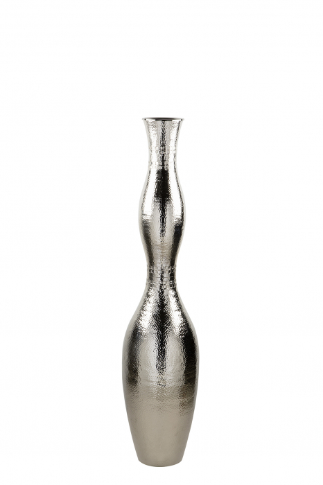 Vaza Carus, Aluminiu nichelat/Otel inoxidabil, Argintiu, 135x30 cm [2]