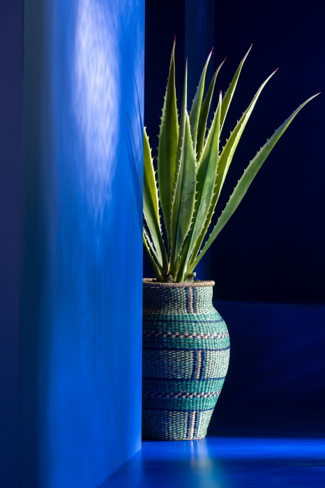 Vază, Cécile Stripes Ierburi de M Azur/Albastru Inchis, L 39| W 39| H 48 cm [2]