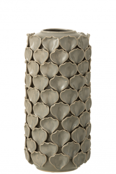 Vaza Celine, Ceramica, Gri, 11x10x30 cm [2]