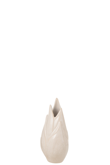 Vaza, Ceramica, Alb, 10x10x26 [1]