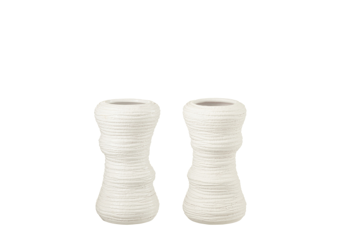 Vaza, Ceramica, Alb , 17x17x30 [1]