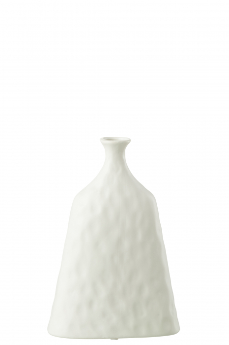 Vaza, Ceramica, Alb , 20.5x9.5x30.5