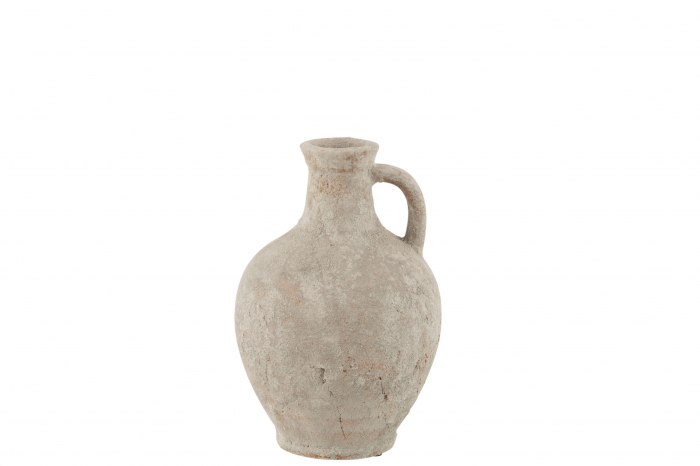 Vaza, Ceramica, Alb , 21x21x30