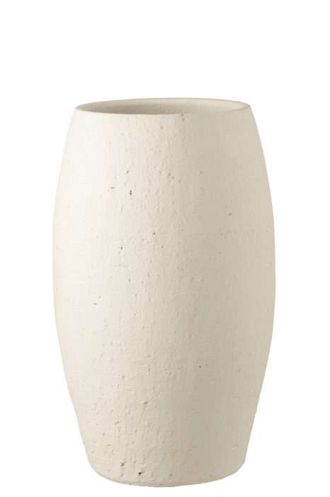 Vaza, Ceramica, Alb , 28x28x50