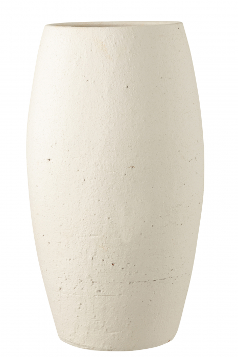 Vaza, Ceramica, Alb , 31x31x60