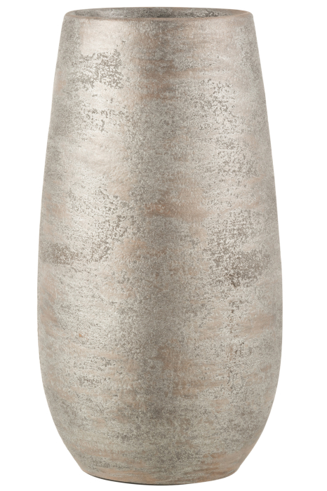 Vaza, Ceramica, Argintiu, 18x18x41 [2]