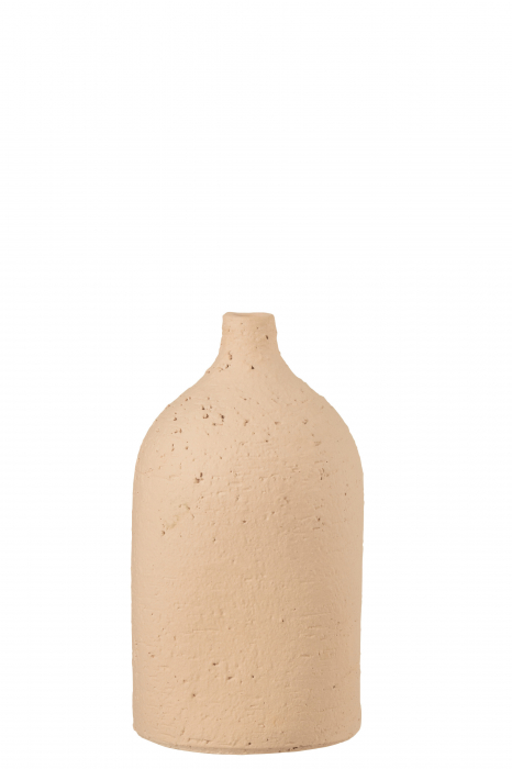 Vaza, Ceramica, Bej, 15.5x15.5x28