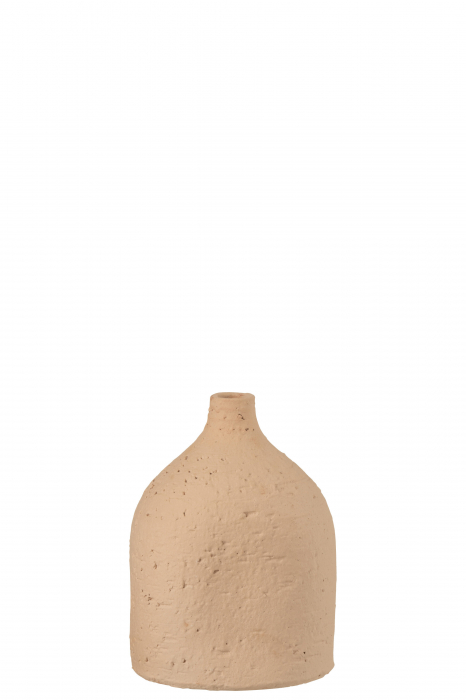Vaza, Ceramica, Bej, 15x15x20