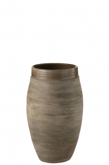 Vaza, Ceramica, Maro, 22x22x37