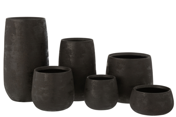 Vaza, Ceramica, Negru, 20x20x41.5 [3]