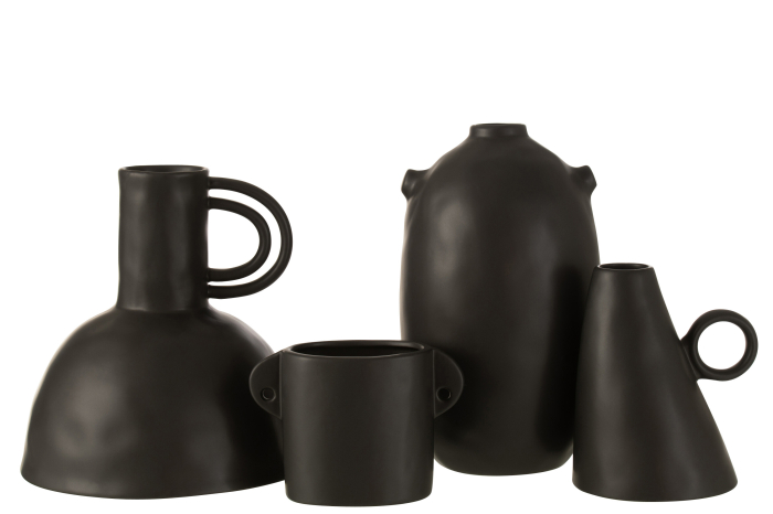 Vaza, Ceramica, Negru, 23.5x23.5x24 [2]