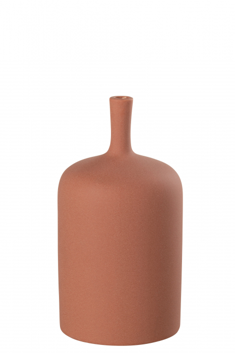 Vaza, Ceramica, Rosu, 12.5x12.5x24
