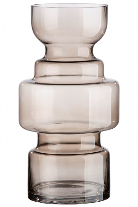 Vaza Chazia, Sticla, Transparent, 16x16x30 cm [2]