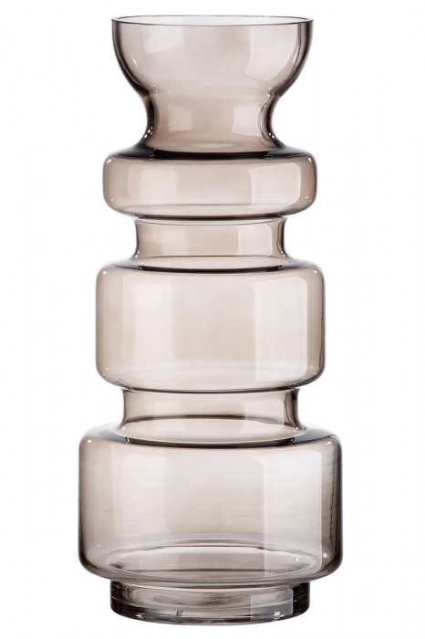 Vaza Chazia, Sticla, Transparent, 16x16x36 cm [2]
